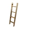 Barnwoodusa Rustic Farmhouse 4ft Reclaimed Wood Picket Ladder (Weathered Gray) 672713210580